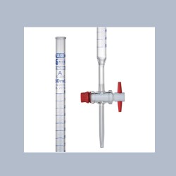 Burette glass class A PTFE stopcock with certificate 0